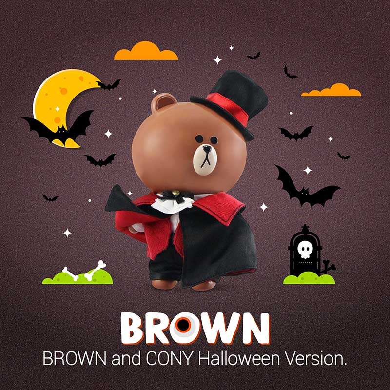 [P-Style] LINE FRIENDS - BROWN Halloween Version